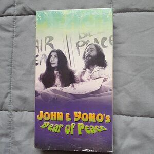 John and Yoko's Year of Peace VHS 2000 John Lennon and Yoko Ono The Beatles